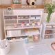 Ins wind desktop student storage rack multifunction desk cosmetics organization storage rack dormitory stationery storage box