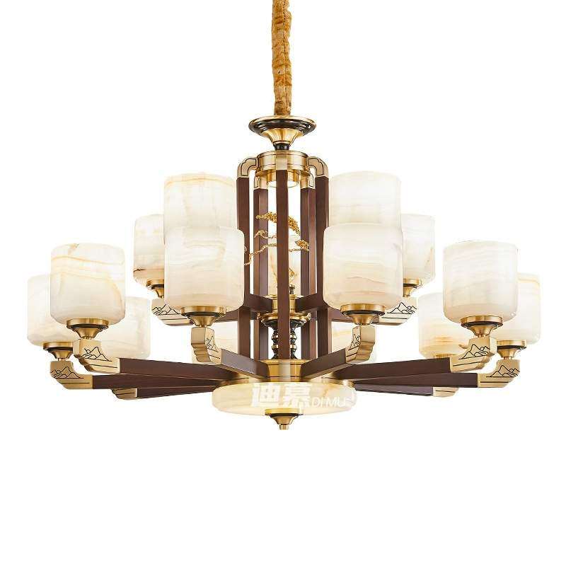 新中式禅意吊灯中国风客厅主灯全铜吊灯餐厅国潮风客厅中山灯具,淘宝优惠券,粉丝福利购,淘宝优惠卷