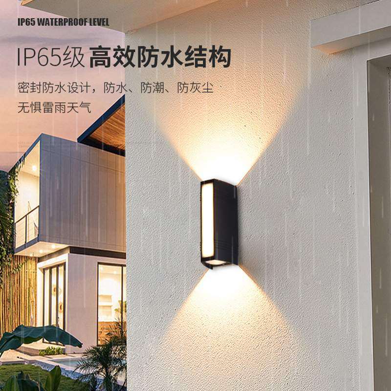 户外长条壁灯双头阳台柱子灯别墅庭院壁灯防水室外门口照明灯具,淘宝优惠券,粉丝福利购,淘宝优惠卷