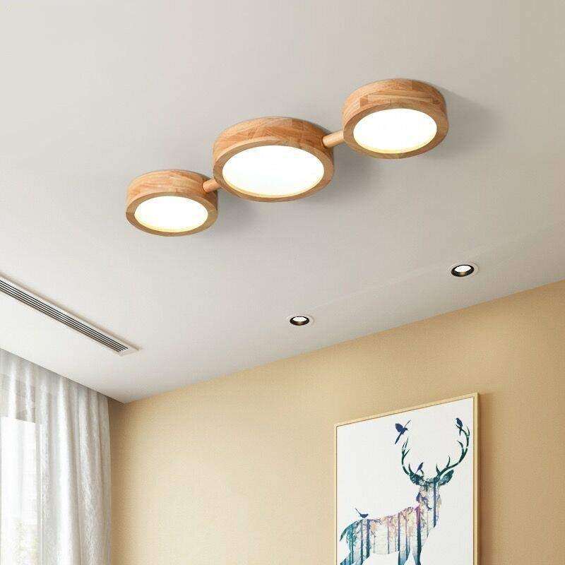 北欧原木风创意实木灯客厅灯餐厅卧室房间衣帽间入户日式吸顶灯具,淘宝优惠券,粉丝福利购,淘宝优惠卷
