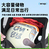 Electric car rear hanging bag waterproof cute cartoon high-value large capacity battery car helmet raincoat storage pocket