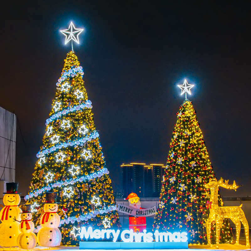 6大型框架广场商场5装饰34米/酒店10//发光户外圣诞节/美圣诞树