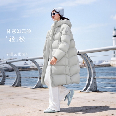 坦博尔运动泡芙羽绒服中长款女士