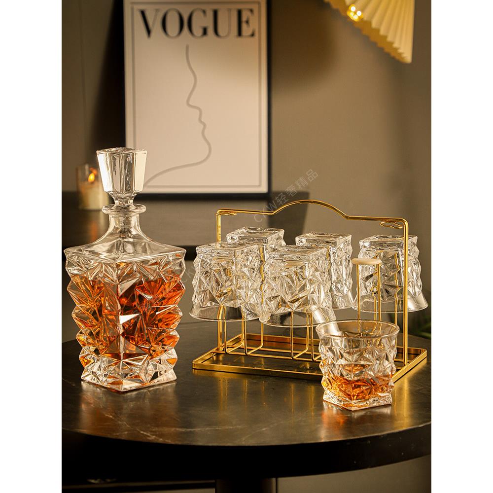 CKW 高级感威士忌酒杯酒樽套装家用洋酒杯子玻璃醒酒器酒具酒壶 - 图3