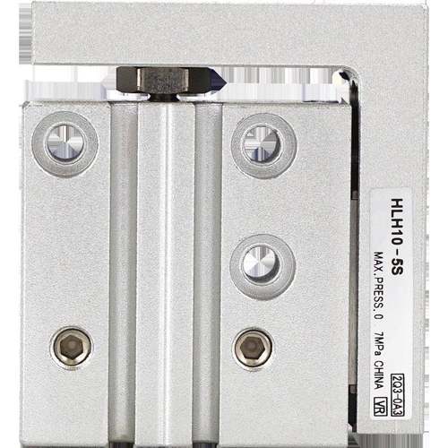 气动滑台气缸HLH6/10/16/20-5X10X15X20X25X50精密导轨侧轨型 - 图3