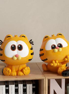 网红潮玩小加菲猫大电影联名玩偶周边公仔客厅办公桌面装饰品摆件