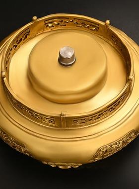 全铜九转乾坤鼎摆件 时来运转九龙鼎 客厅办公室家居装饰礼品摆设