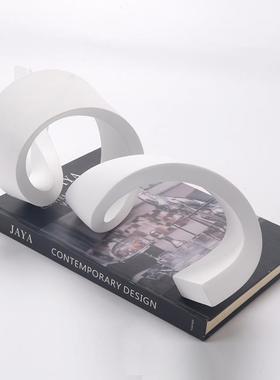 飘带形摆件北欧简约创意家居酒店样板房客厅玄关餐厅艺术彩带饰品