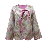 Chengyu Gaoding [Yangyue Yuese] Новая китайская стиль женская куртка куртка куртки и серебряные трущобы сращивания национальных ветровых топов