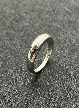 925银戒指男女欧美个性嘻哈小众指环经典做旧款