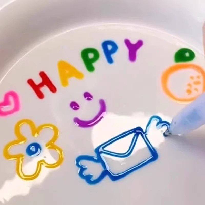 Q弹3d立体果冻笔马卡龙色小学生彩色双线轮廓笔高颜值diy手账笔,淘宝优惠券,粉丝福利购,淘宝优惠卷