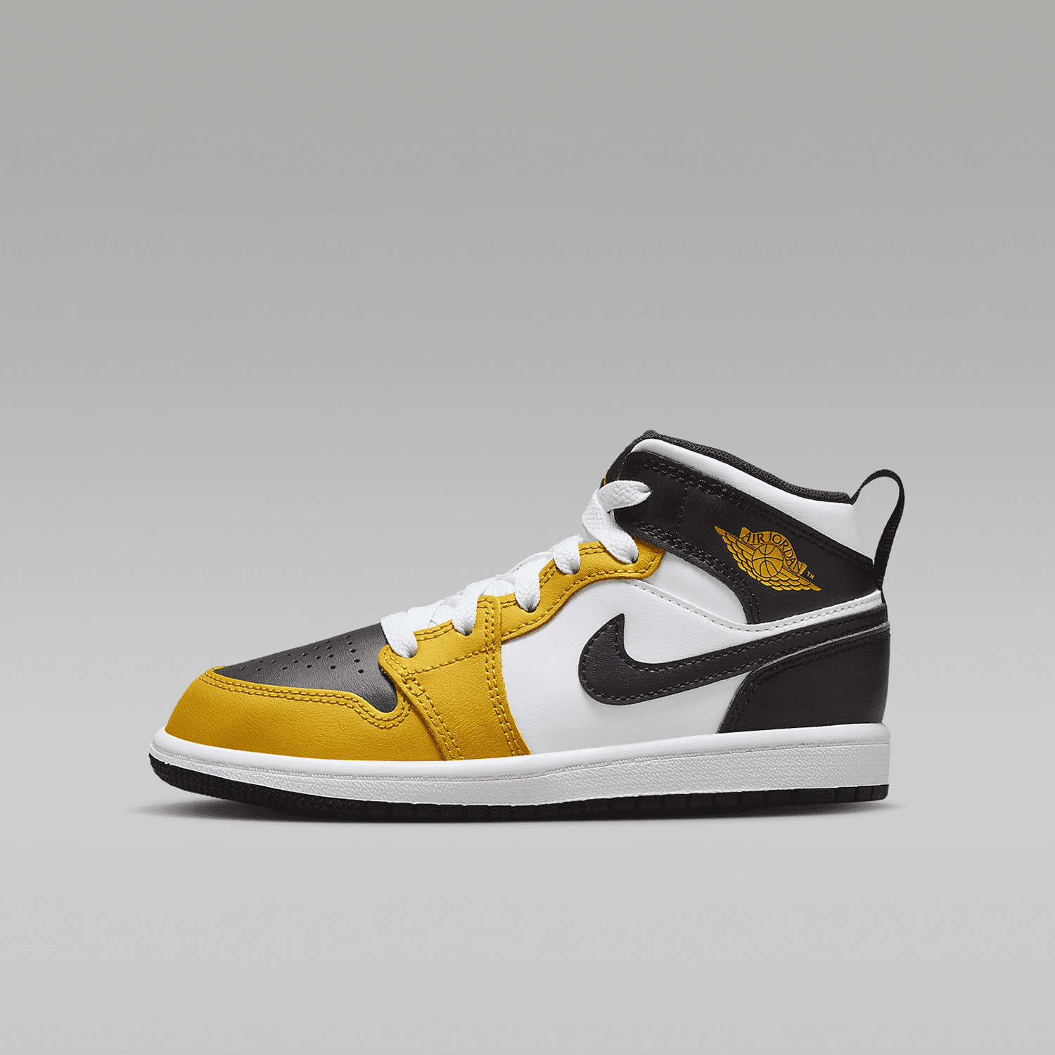 Nike/耐克正品Jordan 1 Mid小童耐磨休闲运动鞋DQ8424-701,淘宝优惠券,粉丝福利购,淘宝优惠卷