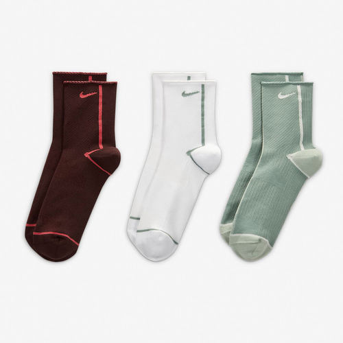 Nike/耐克正品休闲男女运动时尚透气袜子三双装 CK6021-910 - 图0