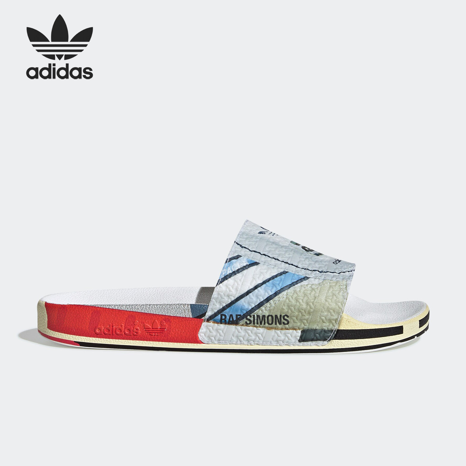 Adidas/阿迪达斯正品三叶草男士复古防滑轻便运动拖鞋EE7955,淘宝优惠券,粉丝福利购,淘宝优惠卷