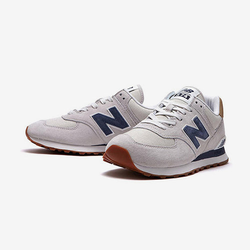 New Balance/NB正品574系列男女同款舒适百搭运动休闲鞋ML574LGI - 图1