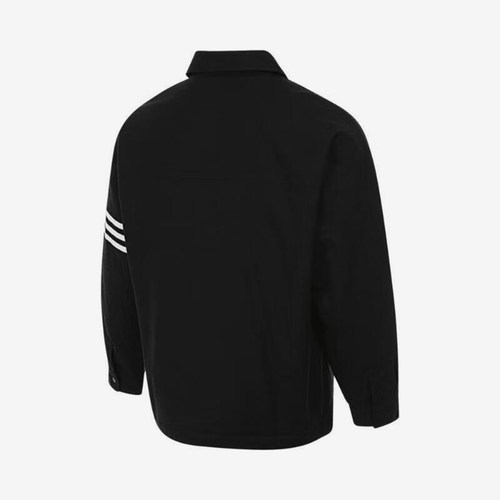 Adidas/阿迪达斯正品三叶草男士休闲翻领三条纹外套JC9906 - 图0