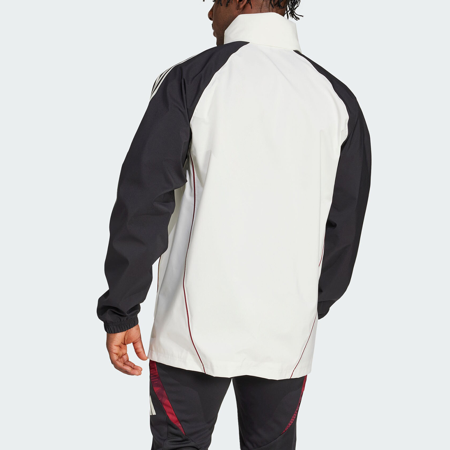 Adidas/阿迪达斯正品秋季新款男士拼接宽松立领外套JE3725 - 图0