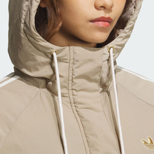 Adidas/阿迪达斯正品三叶草女士保暖运动连帽棉服外套KA5314 - 图2
