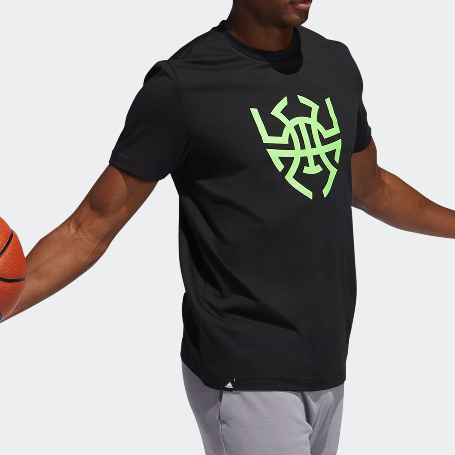 Adidas/阿迪达斯正品男子篮球印花宽松透气短袖T恤 DX6900,淘宝优惠券,粉丝福利购,淘宝优惠卷