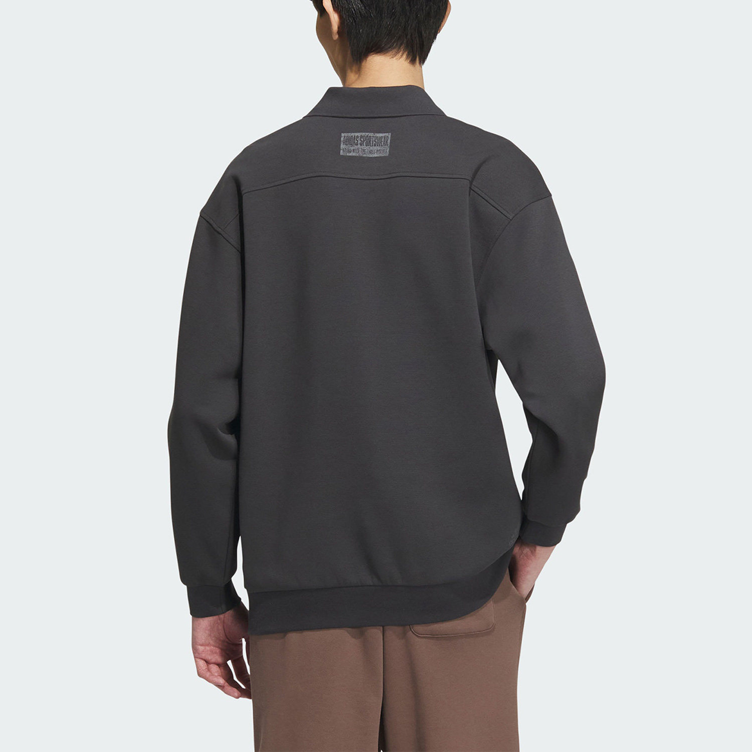 Adidas/阿迪达斯正品运动男士休闲宽松长袖翻领POLO衫IS7419,淘宝优惠券,粉丝福利购,淘宝优惠卷