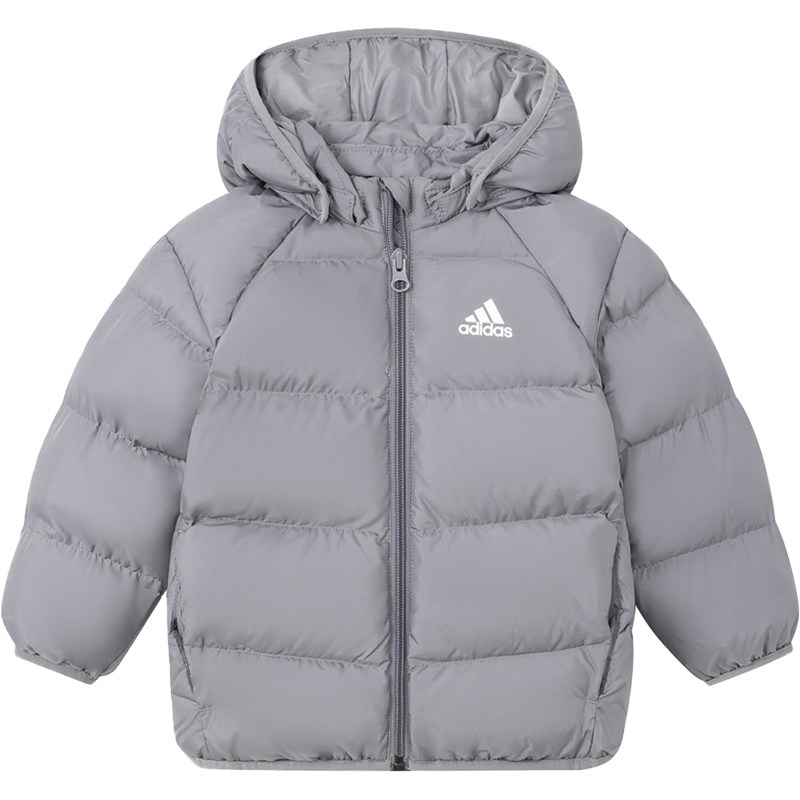 Adidas/阿迪达斯正品简约婴童保暖连帽休闲棉服外套IP5656,淘宝优惠券,粉丝福利购,淘宝优惠卷