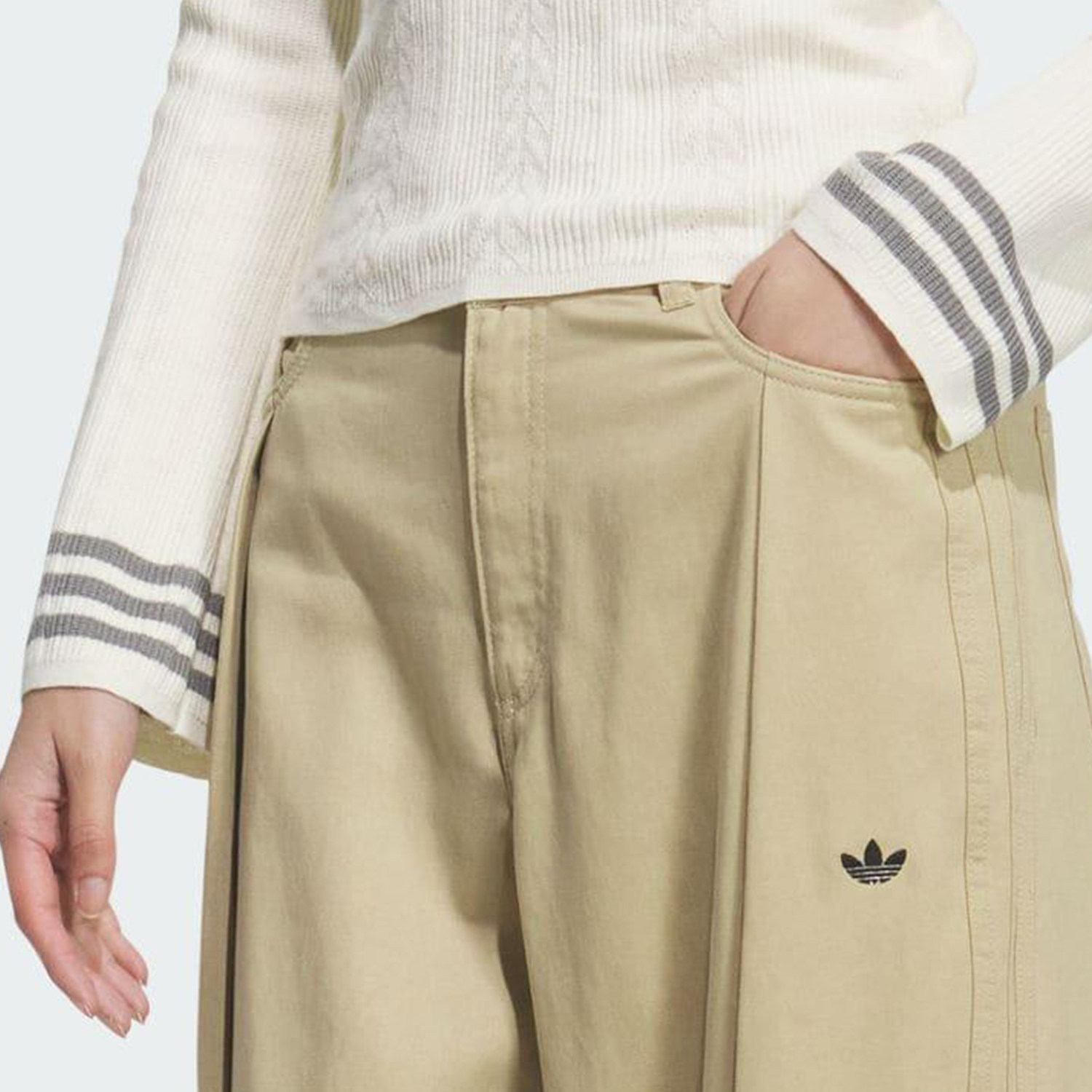 Adidas/阿迪达斯正品三叶草女士运动梭织工装宽松时尚长裤IA7510,淘宝优惠券,粉丝福利购,淘宝优惠卷