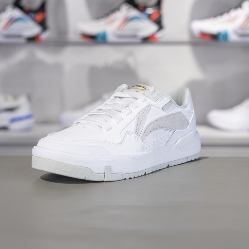 李宁正品COMMON 80s女子舒适软弹经典百搭运动休闲板鞋AGCU158-1,淘宝优惠券,粉丝福利购,淘宝优惠卷