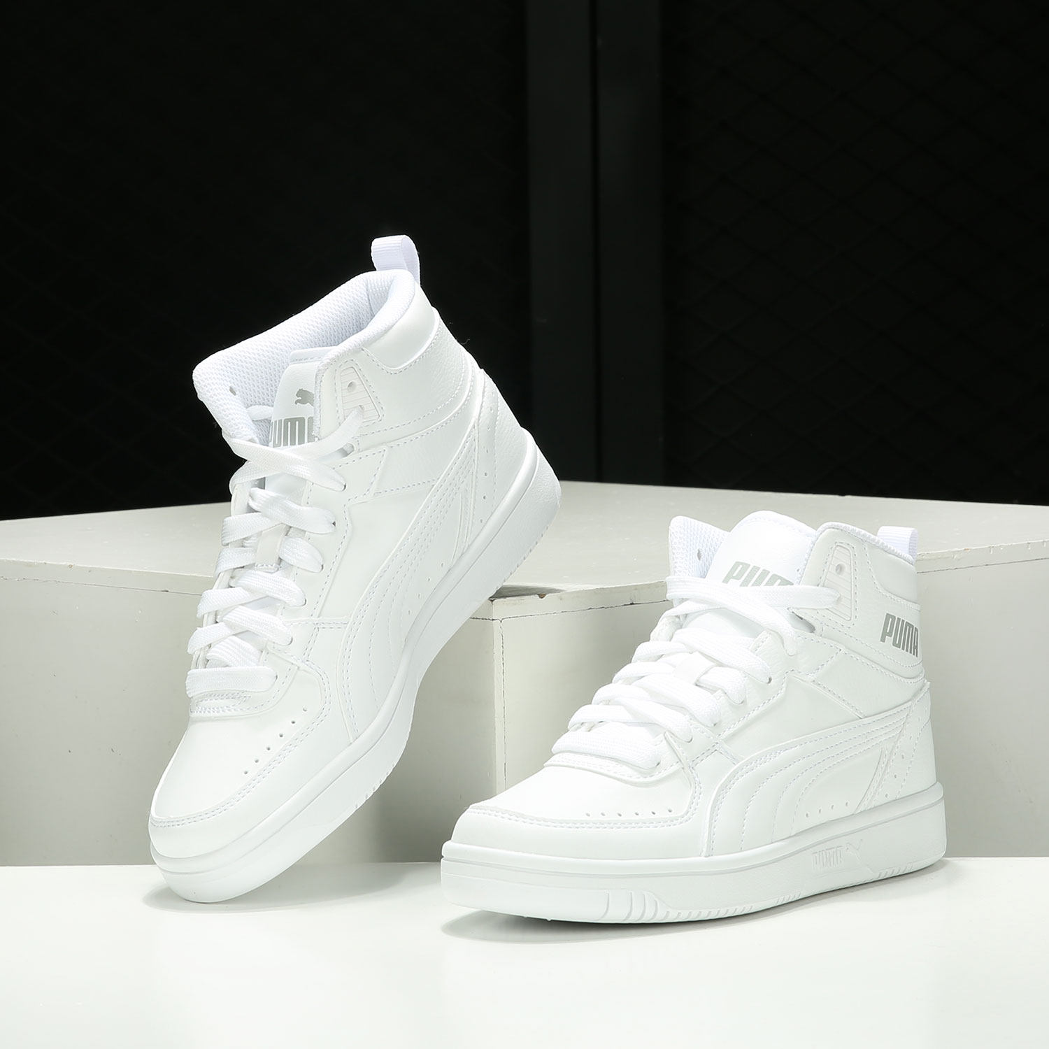 Puma/彪马正品 Rebound JOY 男女高帮运动休闲板鞋374765-06,淘宝优惠券,粉丝福利购,淘宝优惠卷