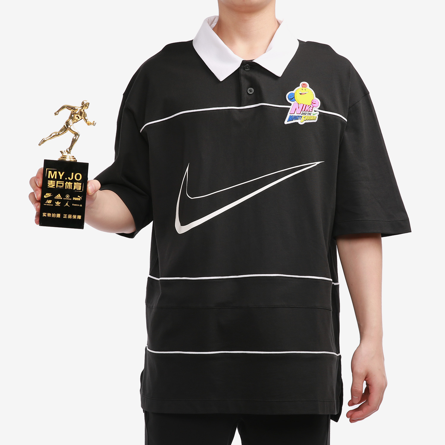 Nike/耐克正品当季新款男子休闲透气翻领运动POLO衫DM7918-010 - 图2