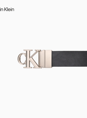 CK Jeans26男士商务绅士休闲通勤字母带扣柔软牛皮革腰带皮带礼物