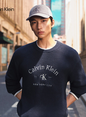 CK男女同款复古刺绣牛仔棒球帽