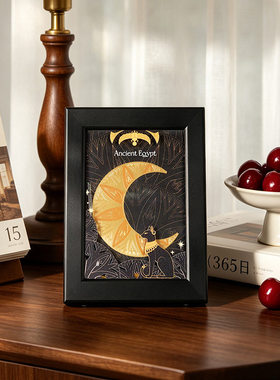大英博物馆安德森猫流沙发光相框摆件乔迁礼物送男生生日礼物