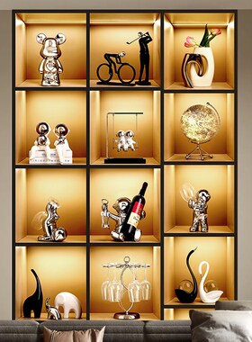 速发边意地球仪摆件家居酒品客厅创柜饰柜电视柜轻奢风发光球软装