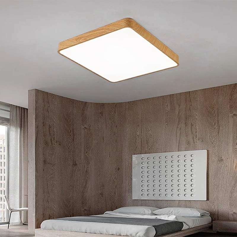 中古风全光谱中山灯具现代简约圆形客厅主灯房间木纹色卧室吸顶灯,淘宝优惠券,粉丝福利购,淘宝优惠卷