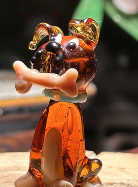 淄博陶瓷琉璃大观园琉璃摆件驴气球狗大鹅小鸡阿凡提驴圣诞树鸳鸯