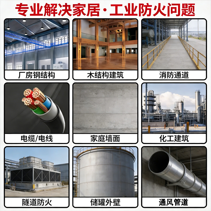 室内外防火涂料钢结构电缆镀锌管阻燃墙面木板膨胀型耐高温专用漆,淘宝优惠券,粉丝福利购,淘宝优惠卷