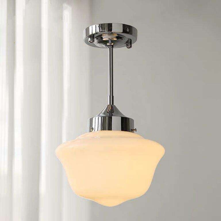 法式轻奢白玉蛋挞吸顶灯中古风个性简约客厅卧室灯走廊过道玄关灯,淘宝优惠券,粉丝福利购,淘宝优惠卷