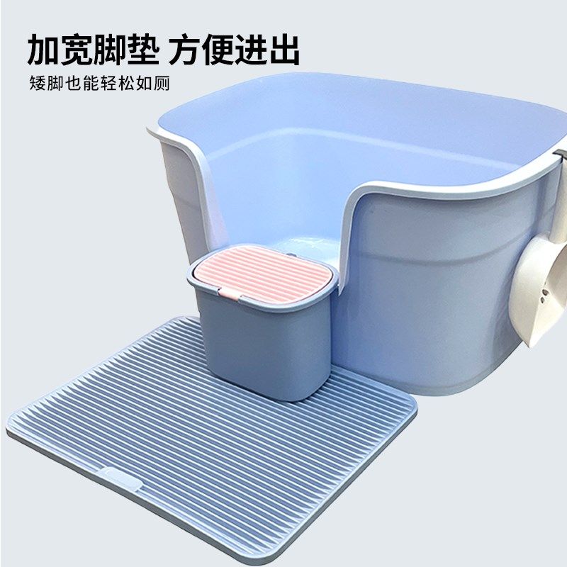 猫砂盆超大号猫厕所特大防外溅开放式半封闭式巨大垃圾桶缅因屎盆,淘宝优惠券,粉丝福利购,淘宝优惠卷