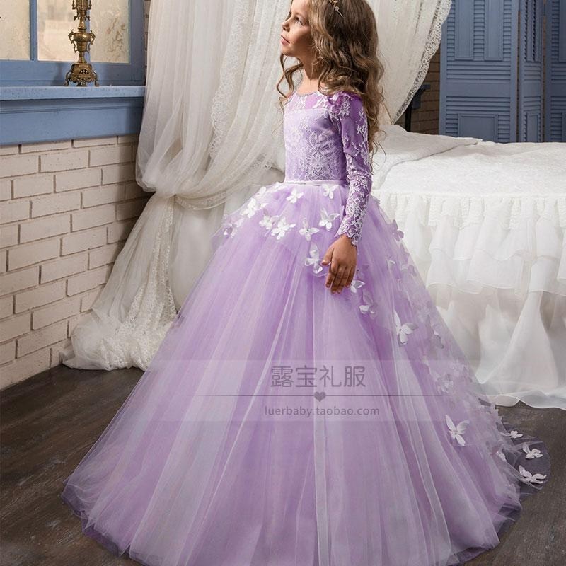 春夏儿童晚礼服修身公主裙2019新款女童结婚婚纱花童钢琴表演礼服,淘宝优惠券,粉丝福利购,淘宝优惠卷