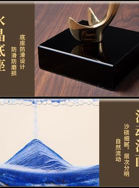 流沙画装饰客厅高级摆件轻奢高档入户玄关高端大气上档次乔迁2025