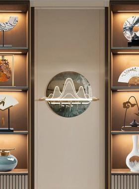 新中式禅意摆件高端客厅玄关酒柜博古架样板间售楼处创意软装饰品