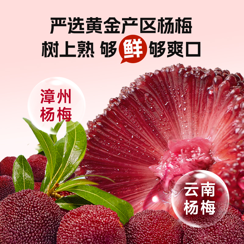 轻上冰杨梅汁100%果汁含NFC饮品0添加蔗糖酸甜沁爽夏日饮料整箱 - 图0