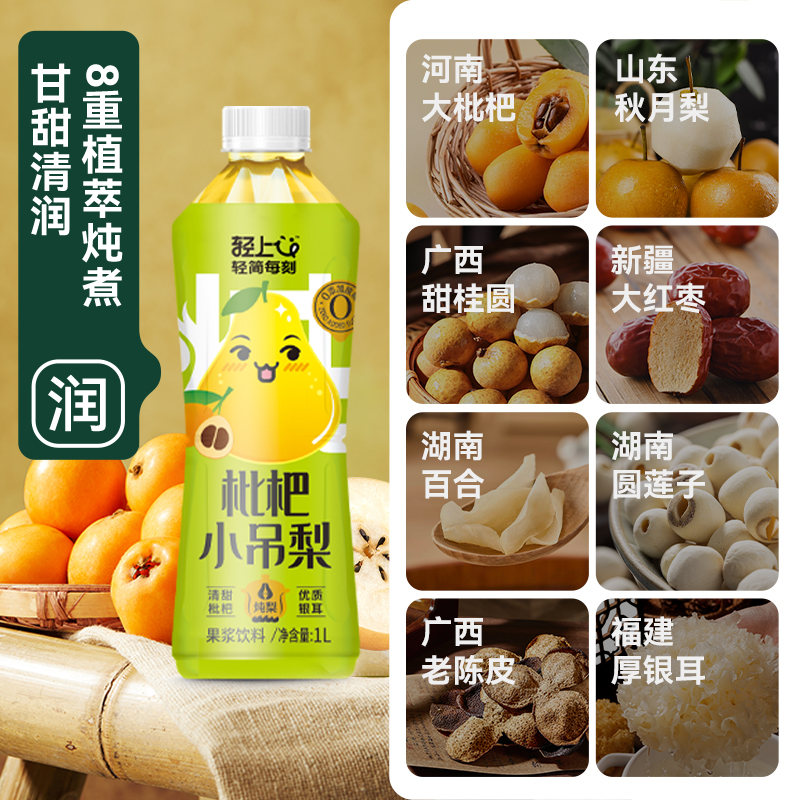 【年货礼盒】轻上0糖生椰1升装植物蛋白饮料椰乳椰奶椰汁水整箱