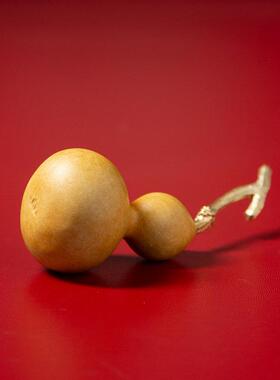 铜葫芦手把件男士随时把玩文玩天然车载摆件职场工位解压装饰品