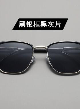 尼龙康眼镜SOVOB铂丽夫人清镜片遮阳墨镜男复古墨绿偏光太阳镜