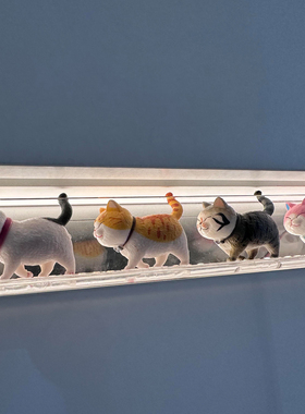 【新家的100个快递】冰箱缝隙补救plus版创意仿真猫咪装饰品摆件