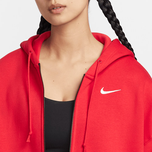 Nike/耐克正品秋冬季女士加绒保暖运动连帽外套DD5635-657 - 图1