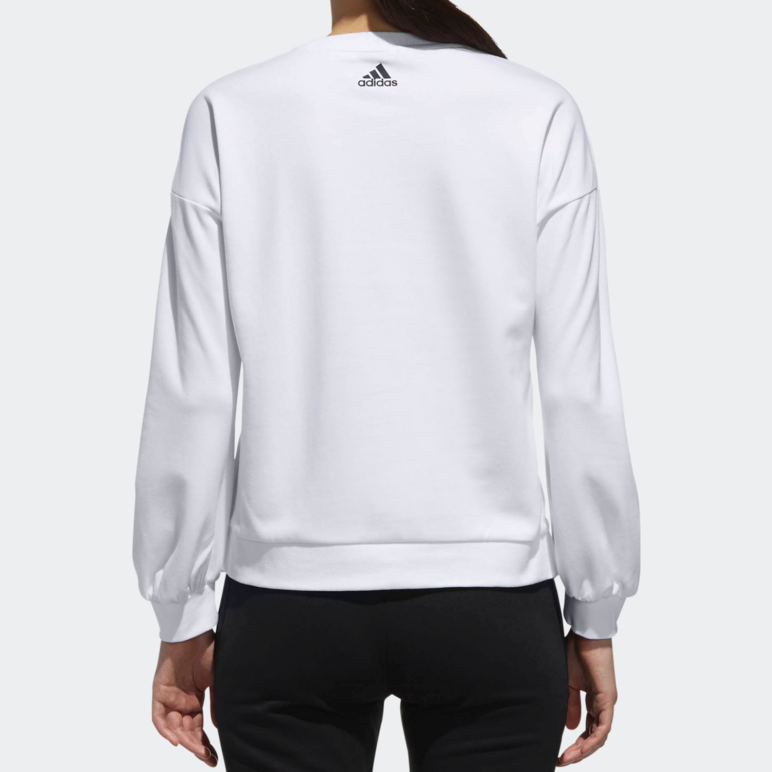 Adidas/阿迪达斯正品女装当季女子EMBY BOS针织套头衫卫衣 DT2357 - 图2