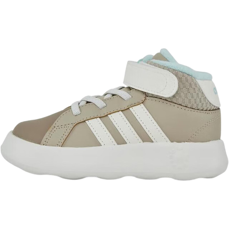 Adidas/阿迪达斯正品GRAND COURT MID I婴童休闲运动鞋JR2581,淘宝优惠券,粉丝福利购,淘宝优惠卷