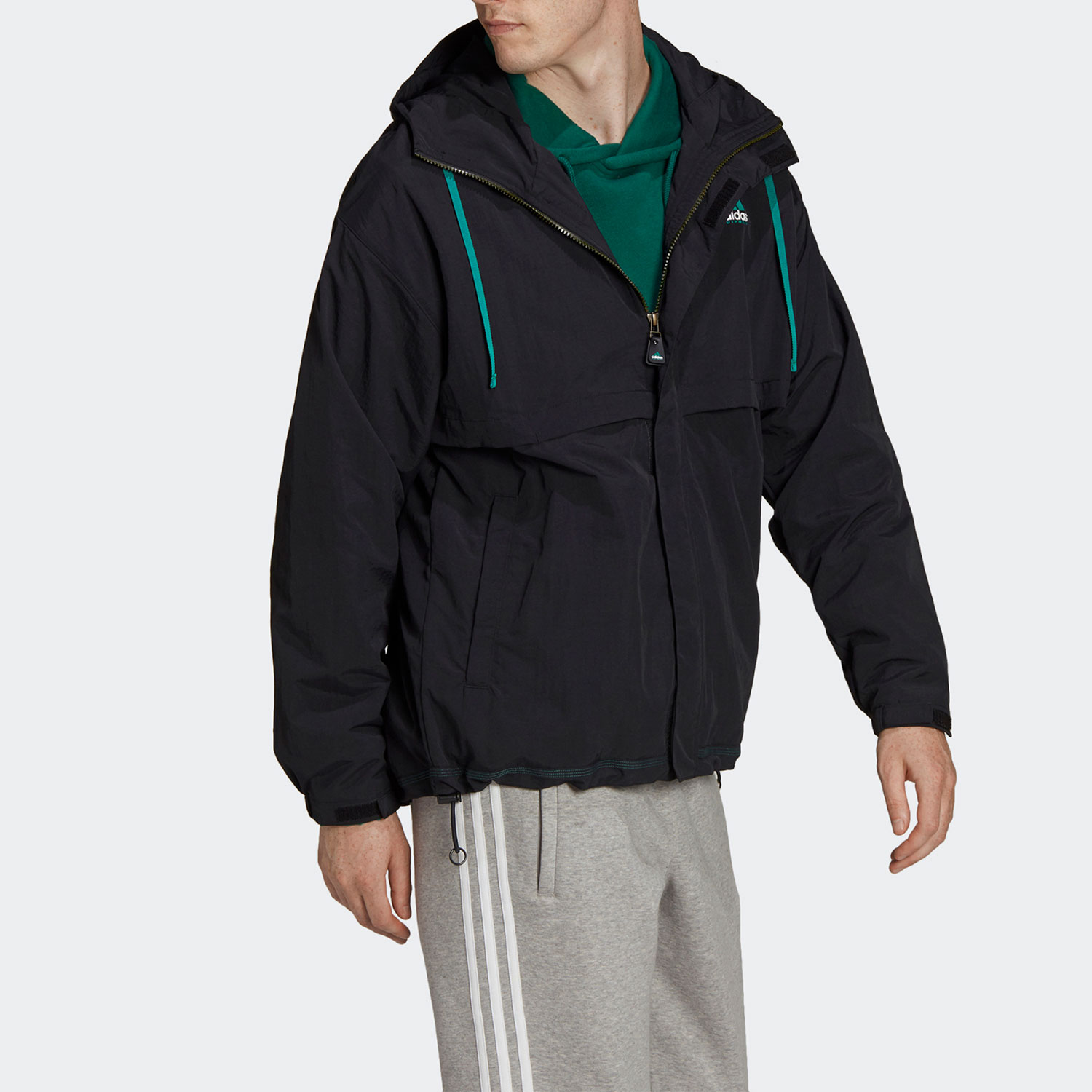 Adidas/阿迪达斯正品三叶草EQT WINDBREAKER 男子夹克HG8100 - 图1